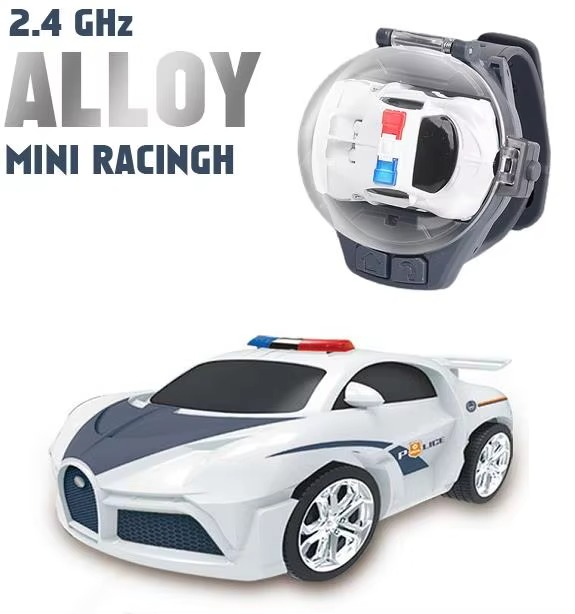 שעון רכב שלט רחוק לילדים 2.4GHz עם אורות LED – רכב מירוץ מתקפל על היד לילדים ולילדות