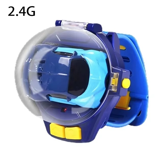 שעון רכב שלט רחוק לילדים 2.4GHz עם אורות LED – רכב מירוץ מתקפל על היד לילדים ולילדות