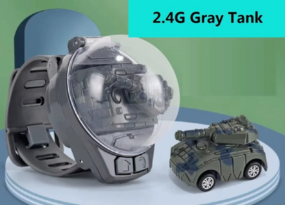 שעון רכב שלט רחוק לילדים 2.4GHz עם אורות LED – רכב מירוץ מתקפל על היד לילדים ולילדות